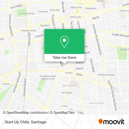 Start-Up Chile map