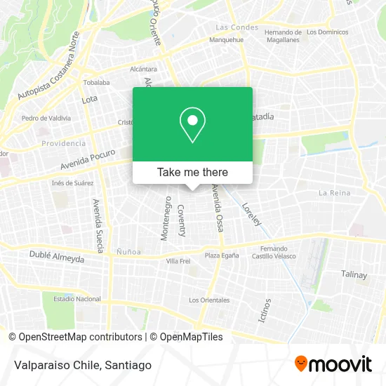 Valparaiso Chile map