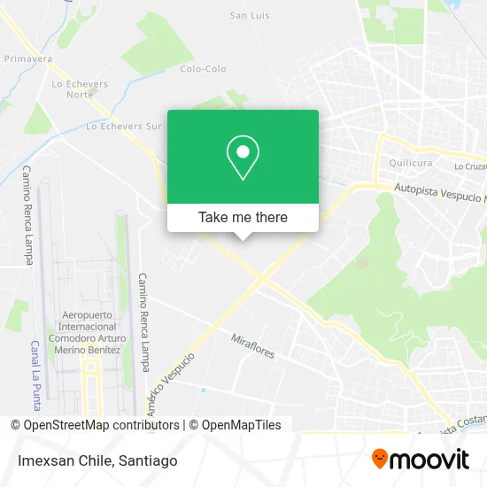 Imexsan Chile map