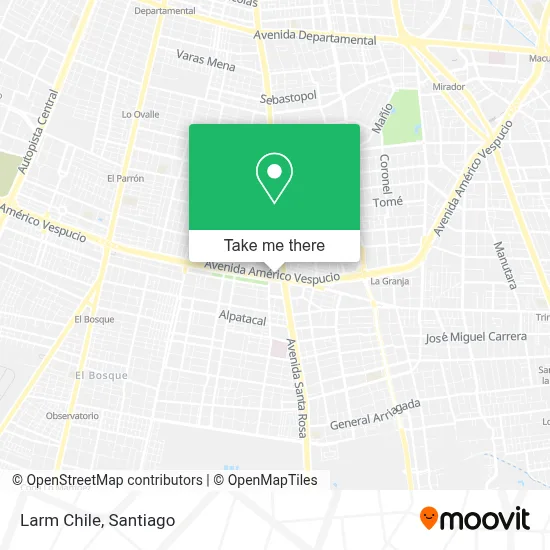 Larm Chile map