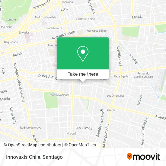 Mapa de Innovaxis Chile