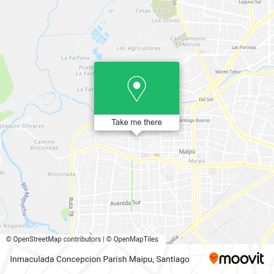 Inmaculada Concepcion Parish Maipu map