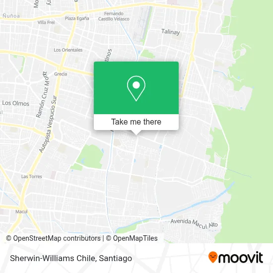 Sherwin-Williams Chile map