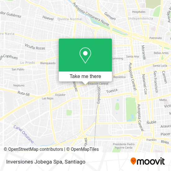 Inversiones Jobega Spa map