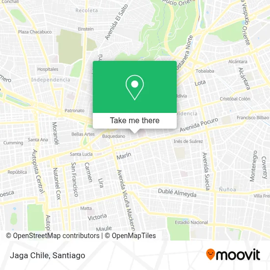 Jaga Chile map