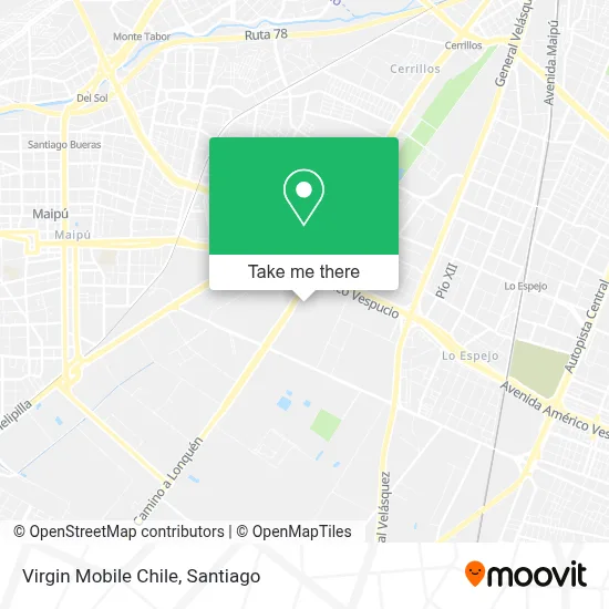 Virgin Mobile Chile map