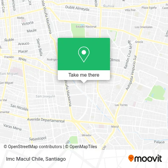 Imc Macul Chile map