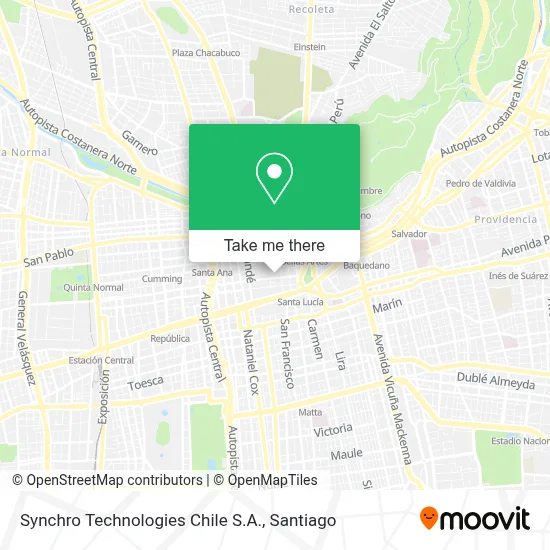 Synchro Technologies Chile S.A. map