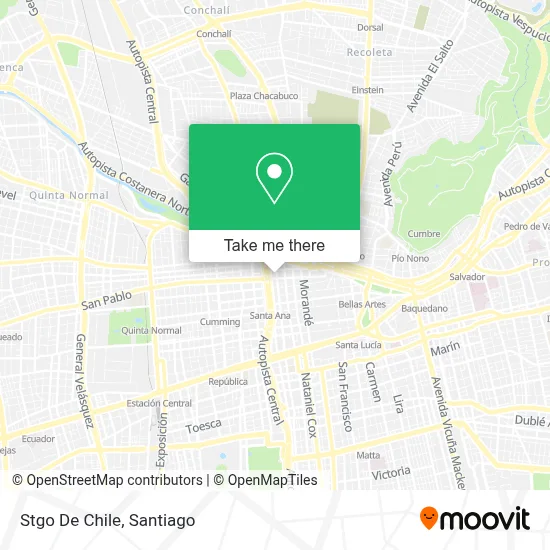 Stgo De Chile map