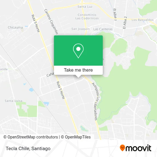 Tecla Chile map