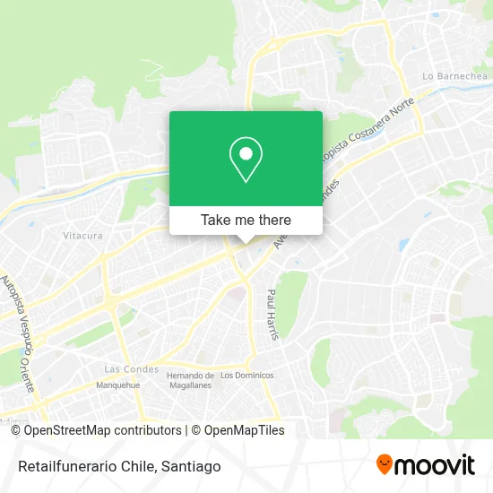 Retailfunerario Chile map