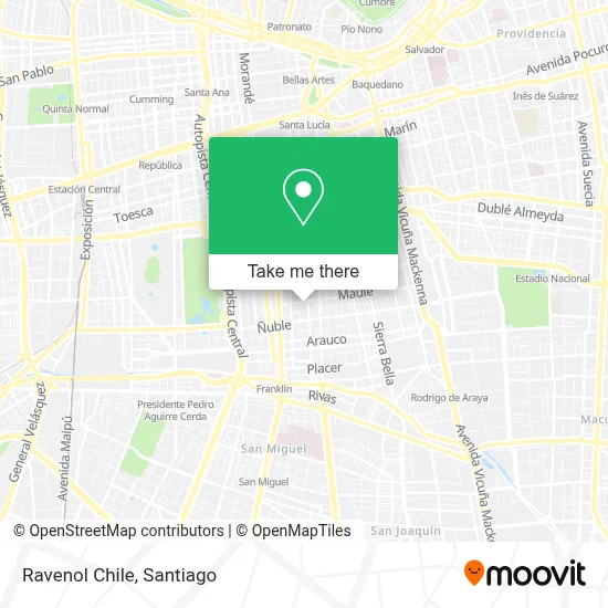 Ravenol Chile map