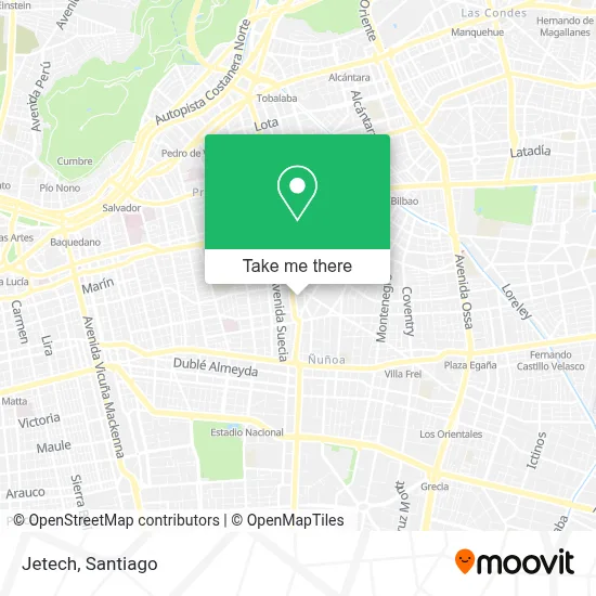 Jetech map