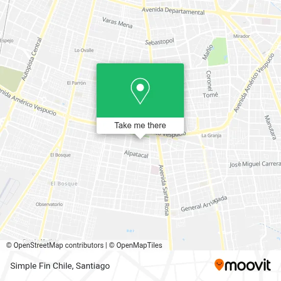 Simple Fin Chile map