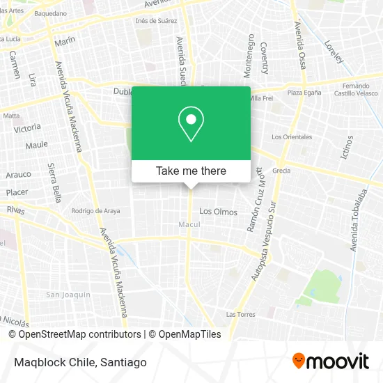 Maqblock Chile map