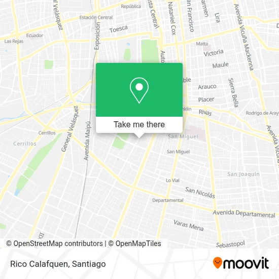 Rico Calafquen map