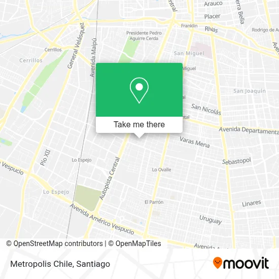 Metropolis Chile map