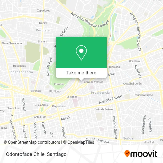 Odontoface Chile map