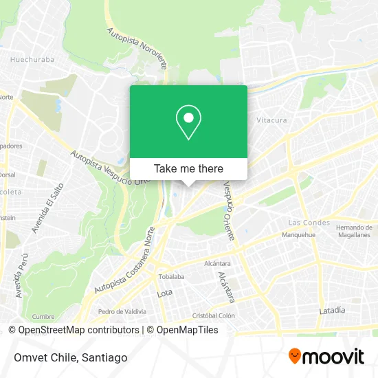 Omvet Chile map