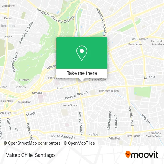 Valtec Chile map