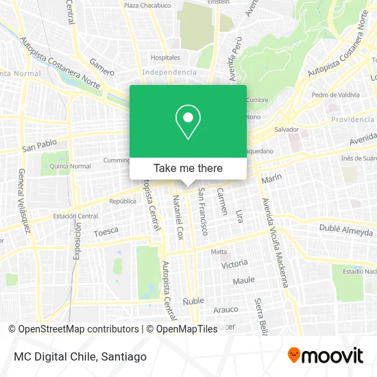 MC Digital Chile map