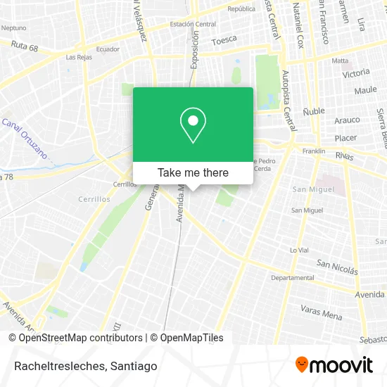 Racheltresleches map