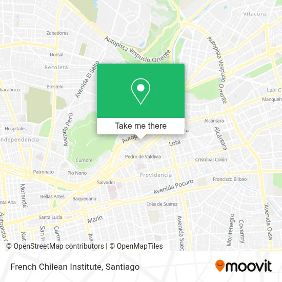 French Chilean Institute map