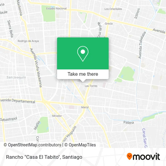 Rancho "Casa El Tabito" map