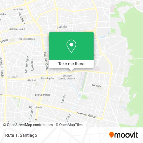 Ruta 1 map