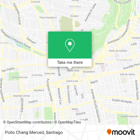 Pollo Chang Merced map