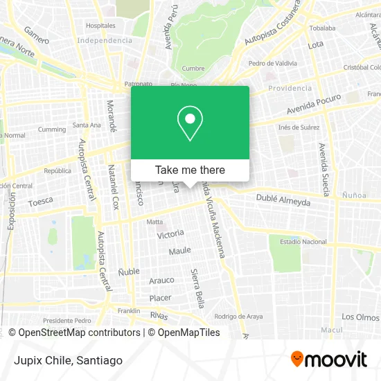 Jupix Chile map