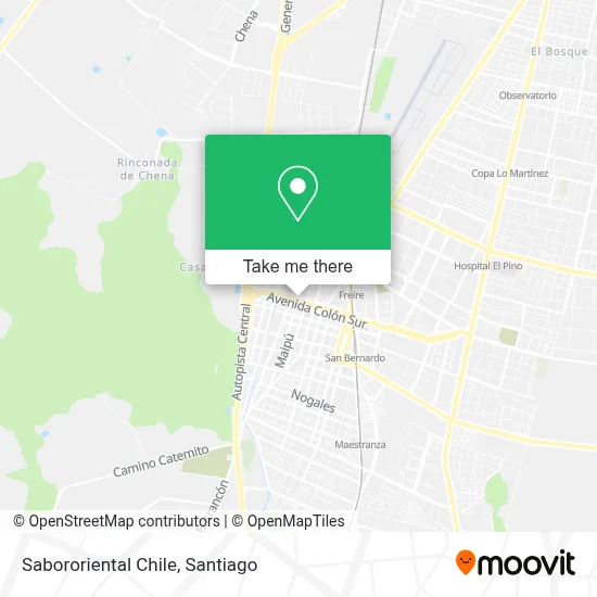Sabororiental Chile map