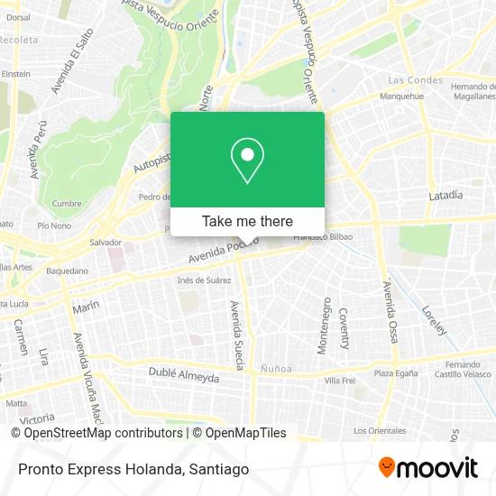 Pronto Express Holanda map
