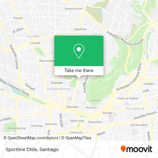 Sportline Chile map