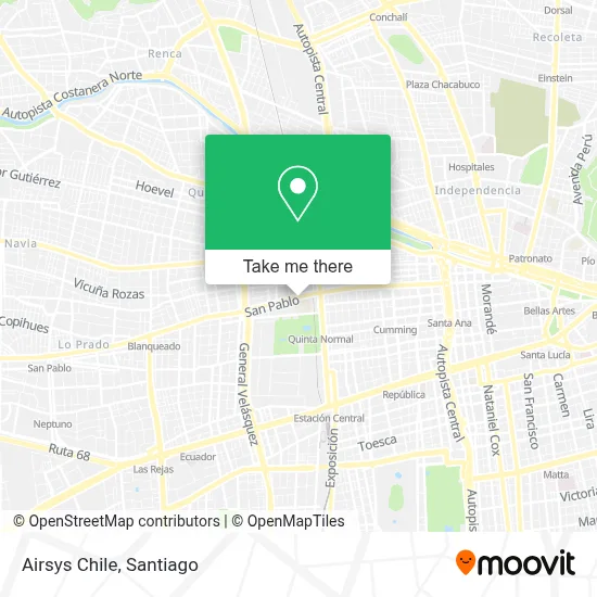Airsys Chile map
