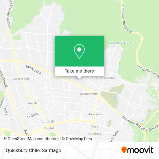 Quickbury Chile map