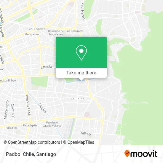 Padbol Chile map
