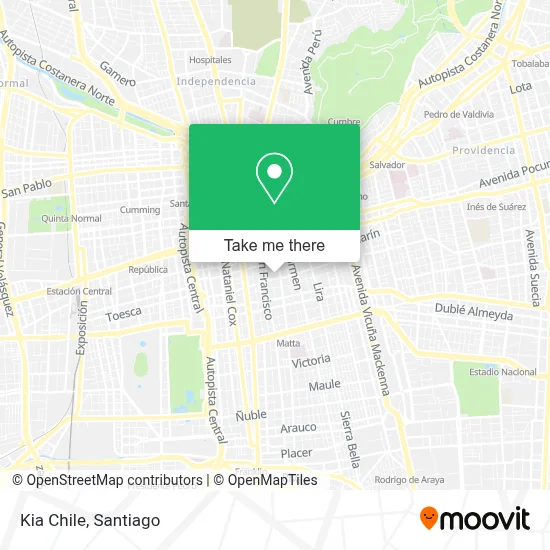 Kia Chile map