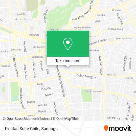 Fiestas Suite Chile map