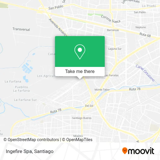 Ingefire Spa map