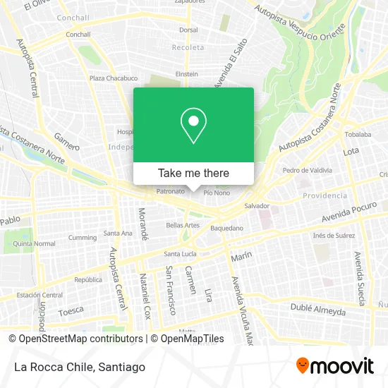 La Rocca Chile map