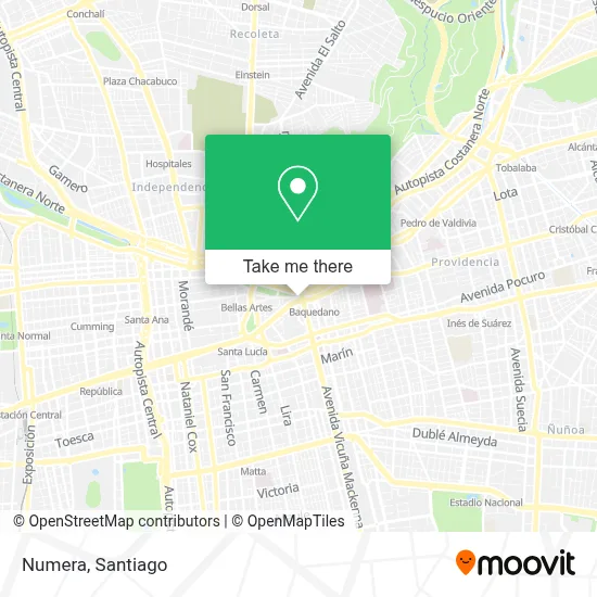 Numera map