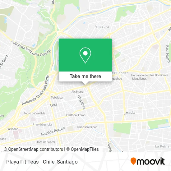 Playa Fit Teas - Chile map