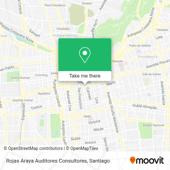 Rojas Araya Auditores Consultores map