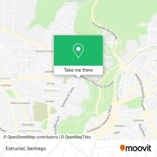 Extructal map