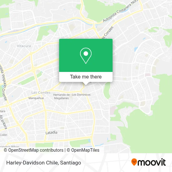 Harley-Davidson Chile map