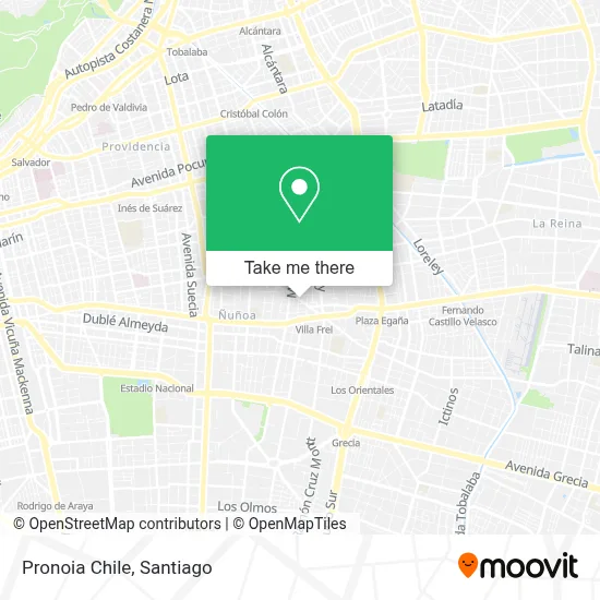 Pronoia Chile map