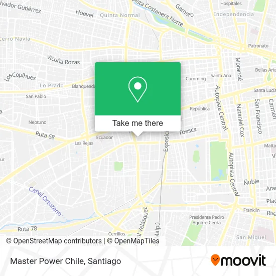 Master Power Chile map