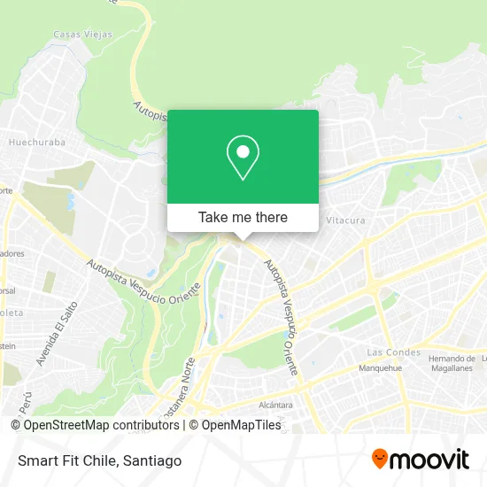 Smart Fit Chile map