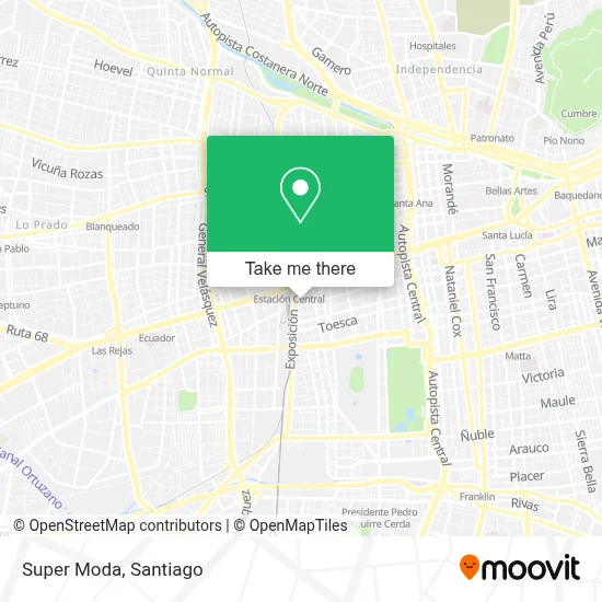 Super Moda map